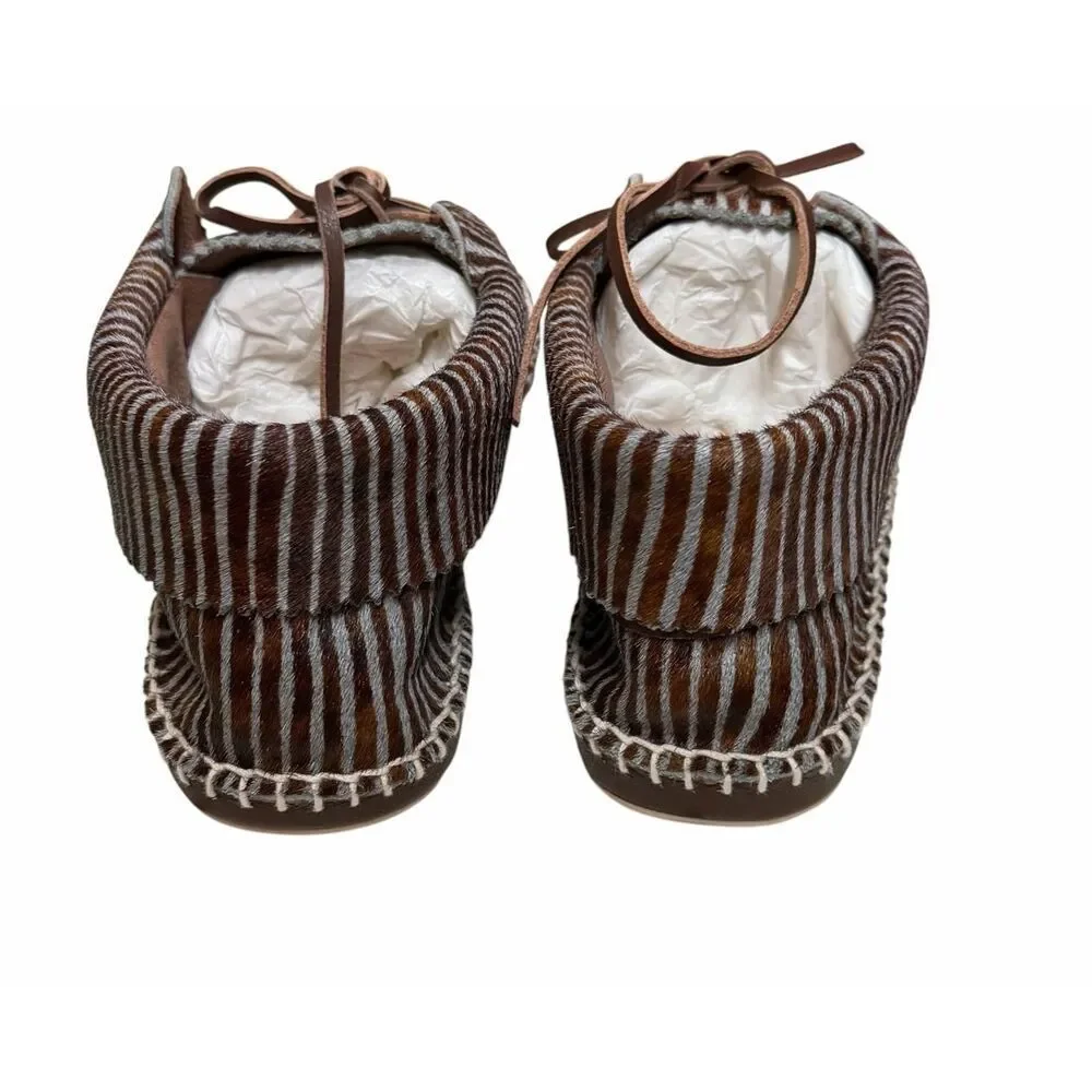 THE GREAT CANYON MOCCASIN in Stripe NWB Size 7